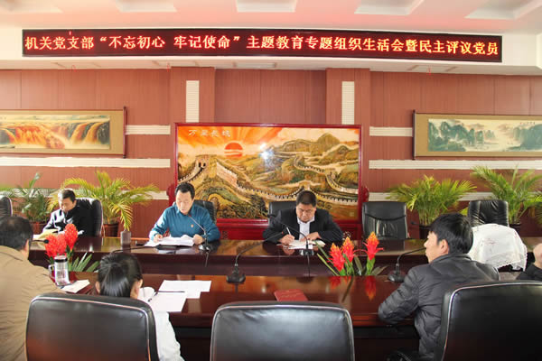 隴運(yùn)集團(tuán)公司機(jī)關(guān)黨支部召開“不忘初心、牢記使命”主題教育專題組織生活會(huì)和民主評議黨員會(huì)